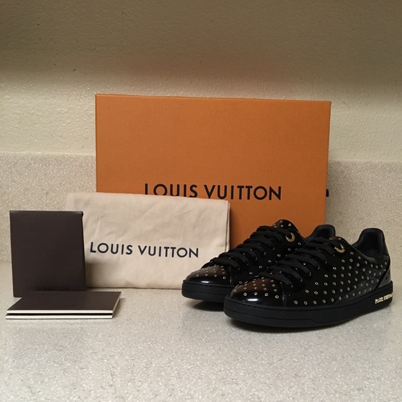 Louis Vuitton Shoes - Louis Vuitton Grommet Stud Patent Sneaker Sz 35.5